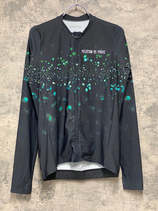JC042 プロトンドパリ Peloton de Paris 長袖 サイクルジャージ 黒 L TADAAM