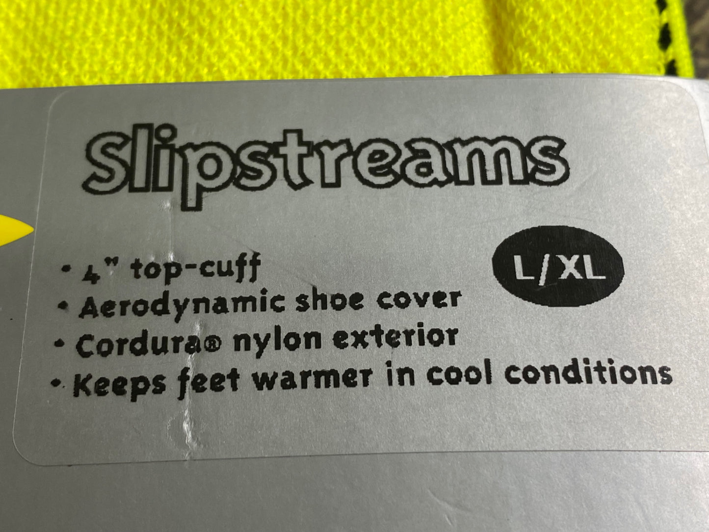 IZ045 デフィート DEFEET Slipstreams シューズカバー 黄 L/XL