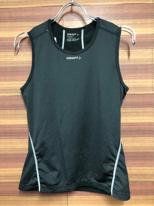 IO003 クラフト CRAFT ノースリーブ べースレイヤー 黒 S