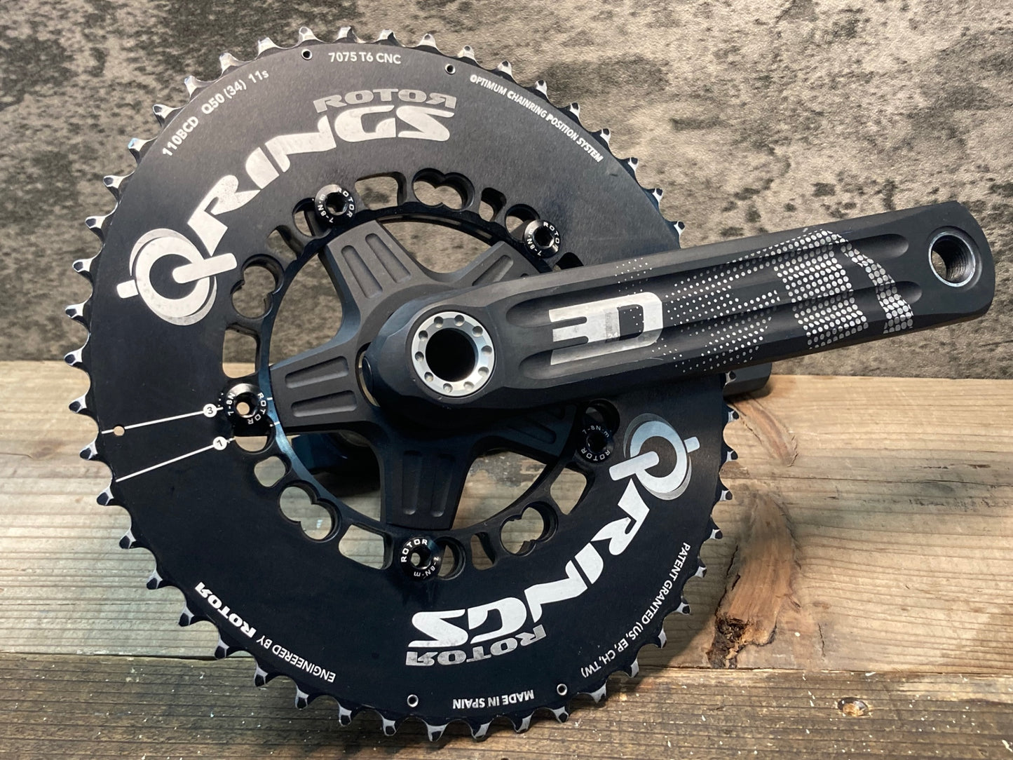 IN097 ローター ROTOR 3D24 クランク 24mmシャフト用 クランクセット 50-34T 170mm