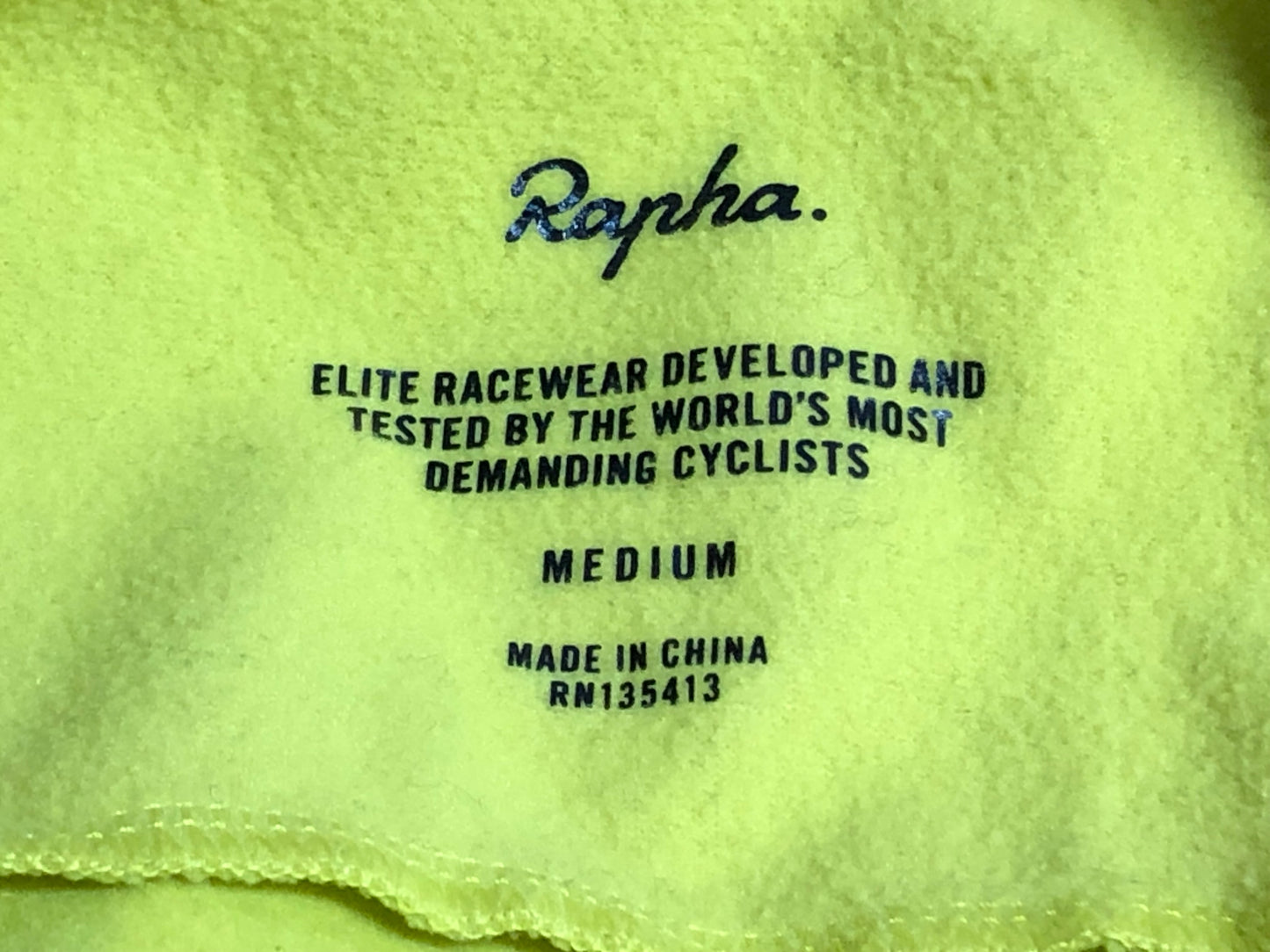 IQ658 ラファ Rapha PRO TEAM TRAINING JACKET 長袖サイクルジャージ 黄緑 M 裏起毛