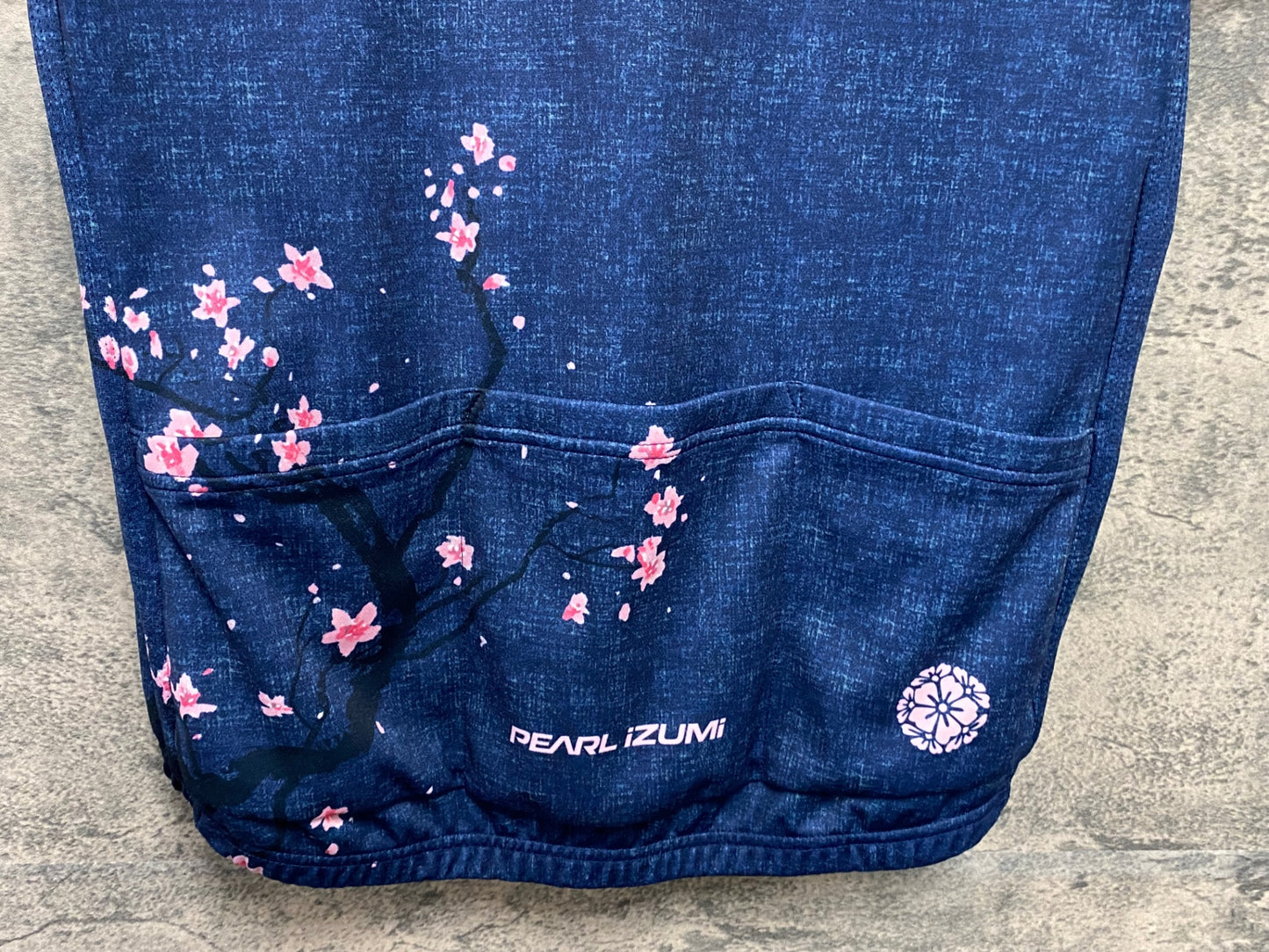 JB661 パールイズミ PEARL iZUMi 半袖 サイクルジャージ 紺 桜 XL