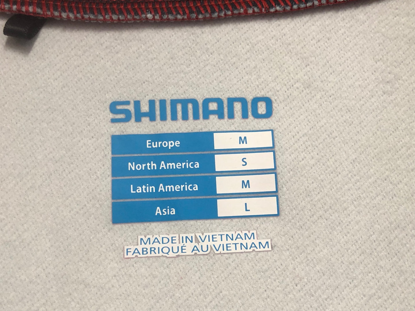 IX181 シマノ SHIMANO 長袖 サイクルジャージ 紺 赤 L 裏起毛