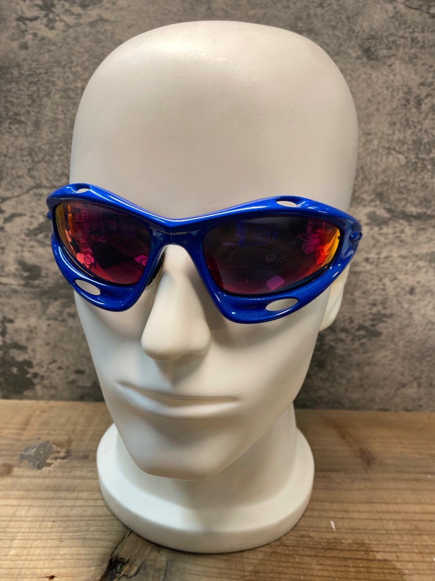 IN459 オークリー OAKELY RACING JACKET サングラス アイウェア 青