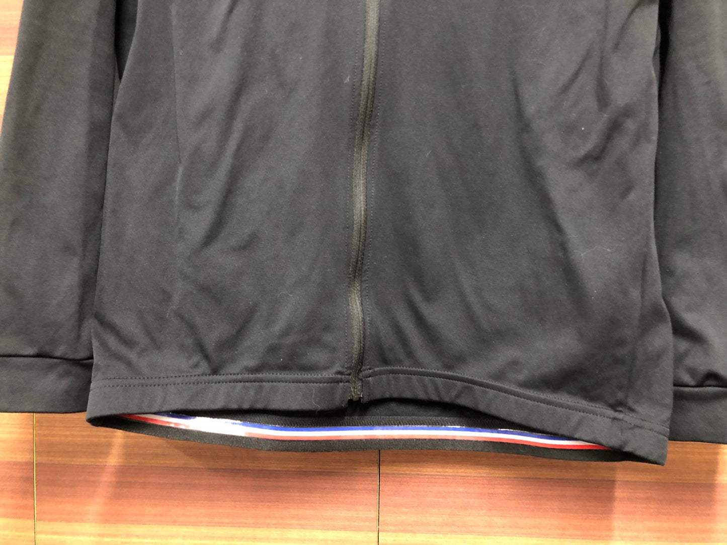 IO090 ルコックスポルティフ le coq sportif 長袖 サイクルジャージ 黒 L 裏起毛