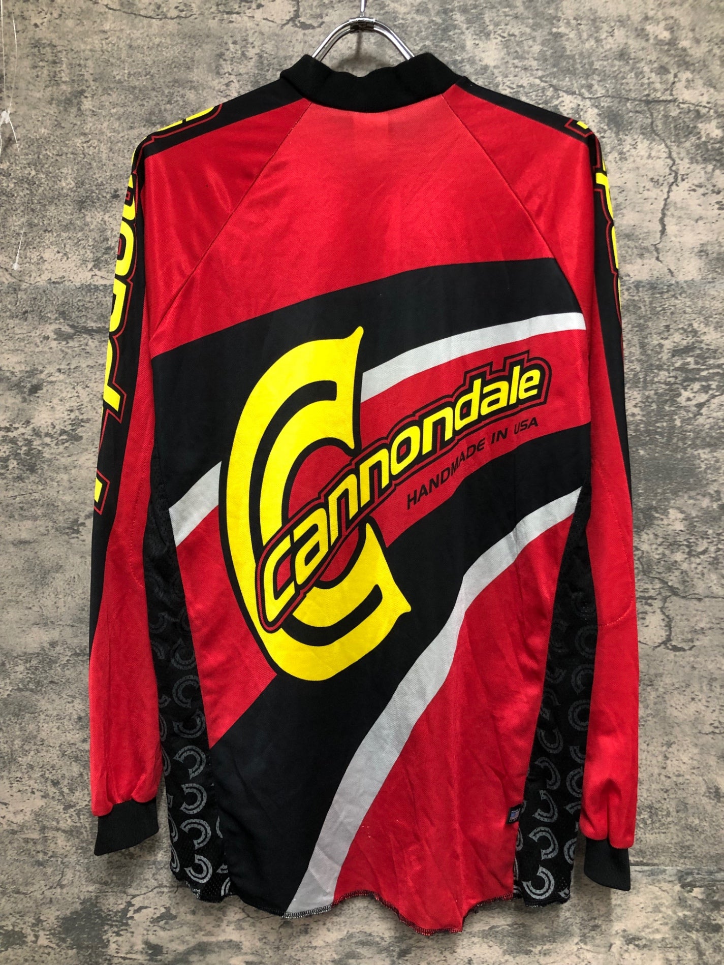 JA081 キャノンデール Cannondale 長袖 シャツ 赤 M ヴィンテージ