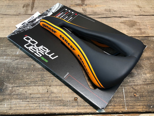 IQ404 セラサンマルコ SELLE SAN MARCO CONCOR OPENFIT DYNAMIC WIDE サドル オレンジ スチールレール