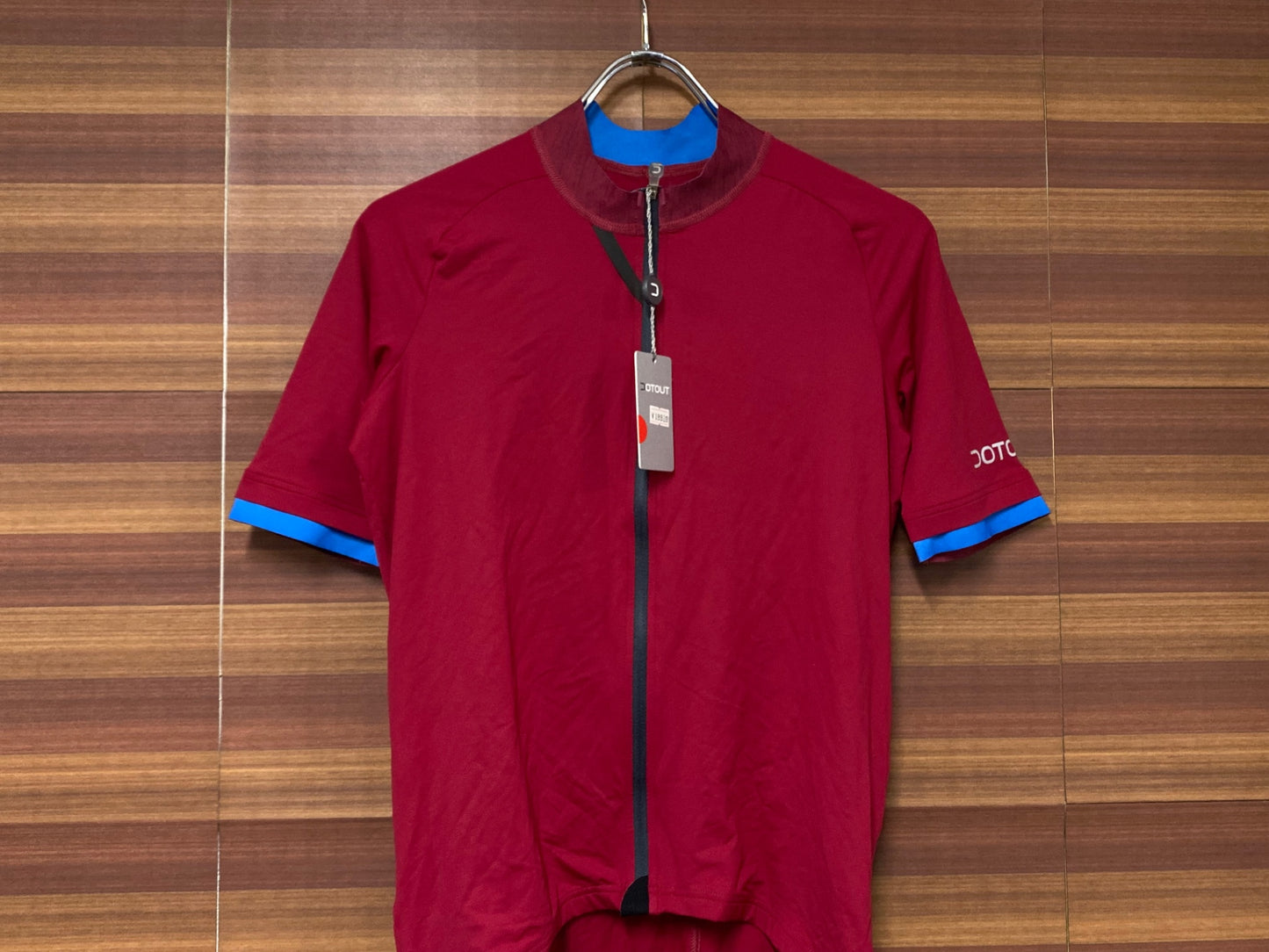 IL823 ドットアウト DOT OUT KYRO JERSEY 半袖サイクルジャージ L 赤