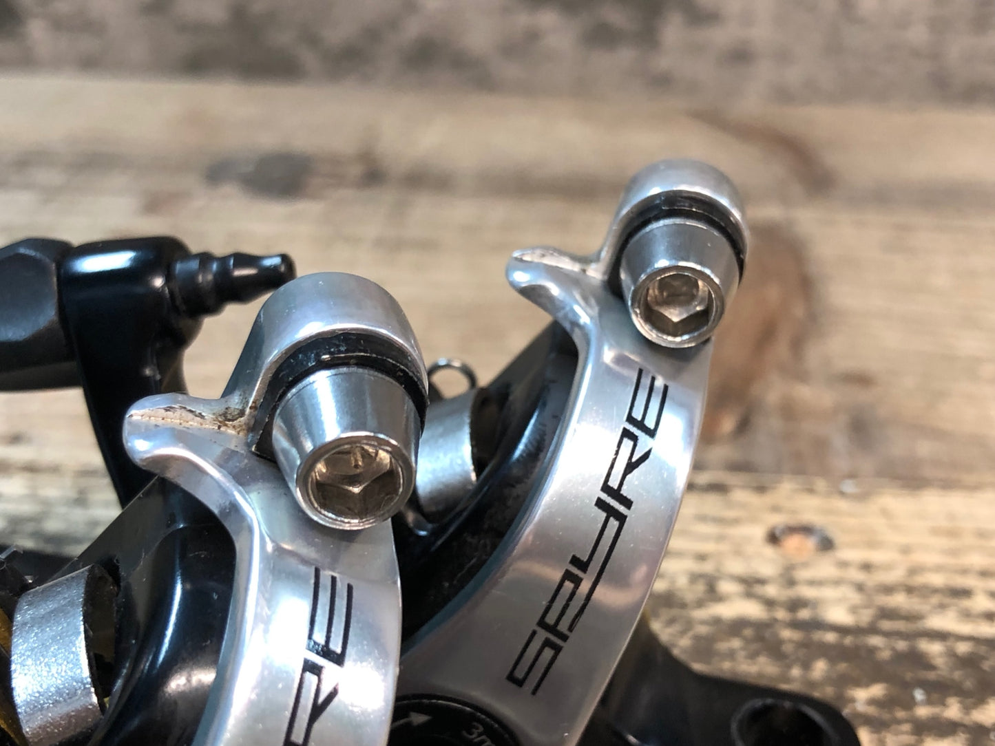 IA672 TRP SPYRE MD-C605 ディスクブレーキ 前後セット シルバー 黒 機械式 ポストマウント