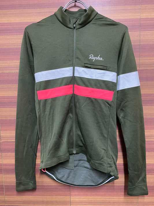 ID472 ラファ Rapha BREVET LONG SLEEVE JERSEY 長袖 緑 S