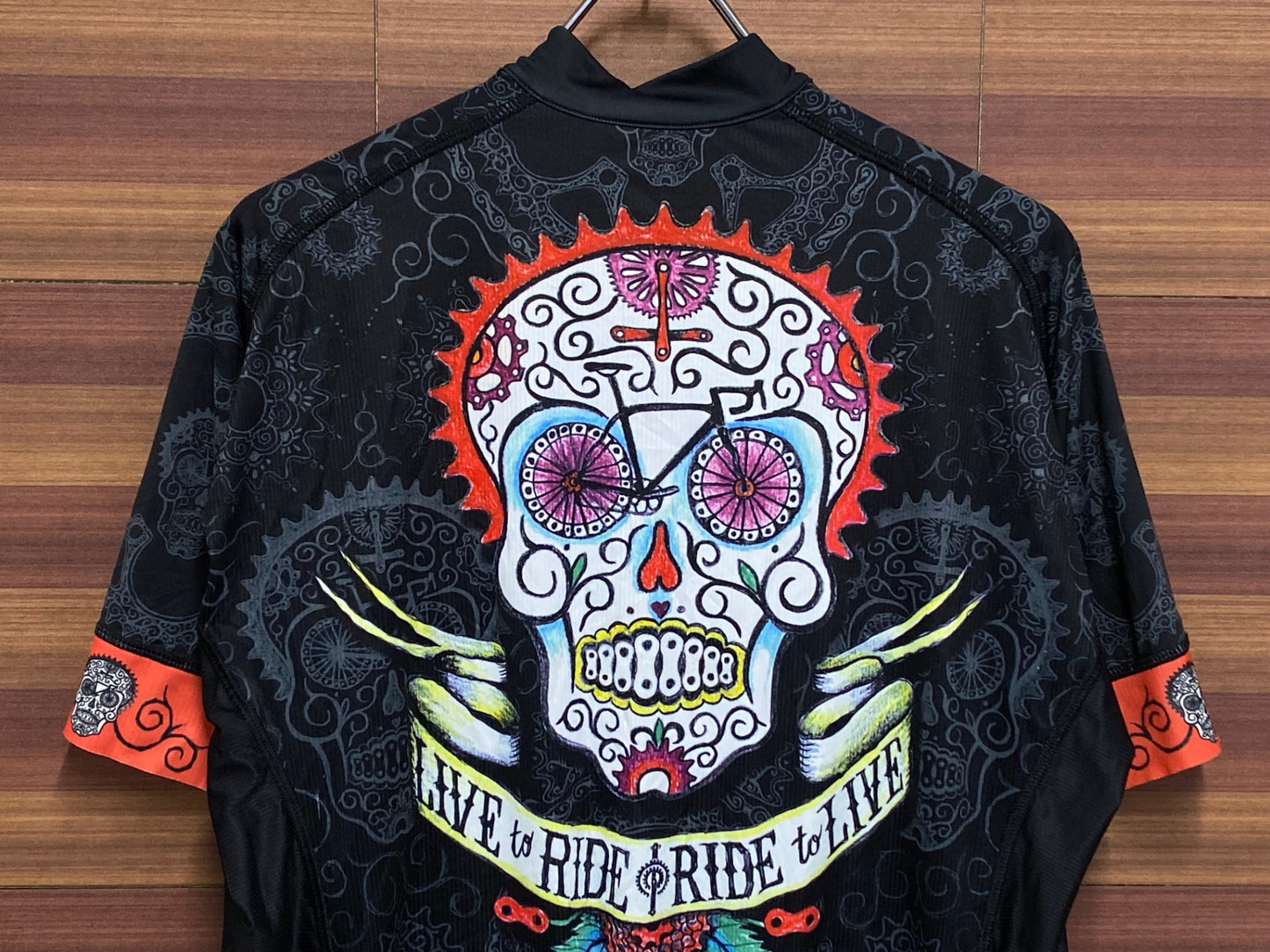 IT536 サイコロジー CYCOLOGY 半袖サイクルジャージ 黒 XL