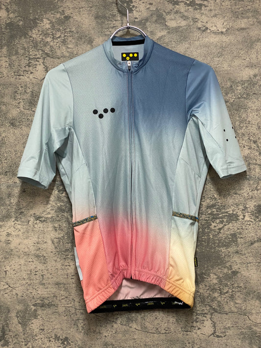 JB493 ペドラ Pedla 半袖 サイクルジャージ ブルーグレー ピンク XS