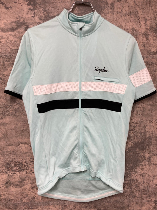 IX938 ラファ Rapha BREVET JERSEY 半袖サイクルジャージ 水色 M