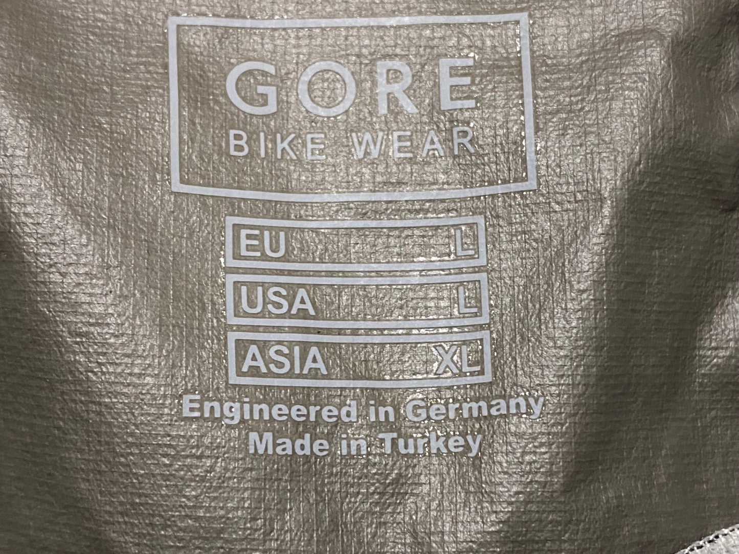 JB458 ゴア GORE BIKE WEAR ウインドブレーカー XL 黒