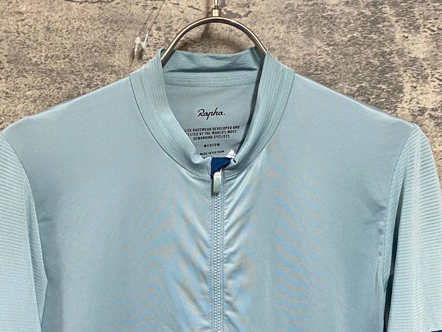 JC595 ラファ Rapha PRO TEAM JERSEY 半袖 サイクルジャージ 水色 M