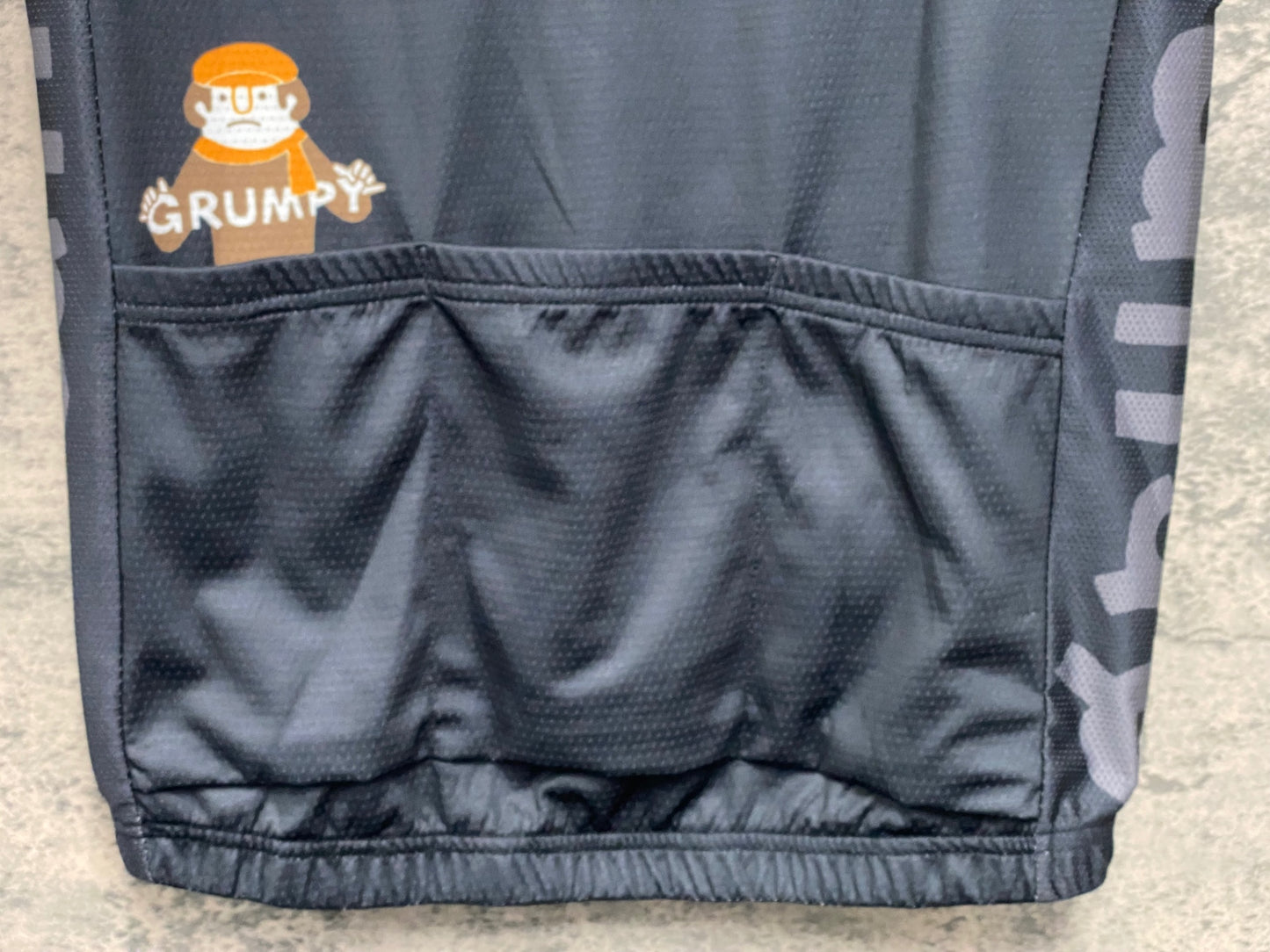 JB545 グランピー grumpy 半袖 サイクルジャージ グレー 緑 L