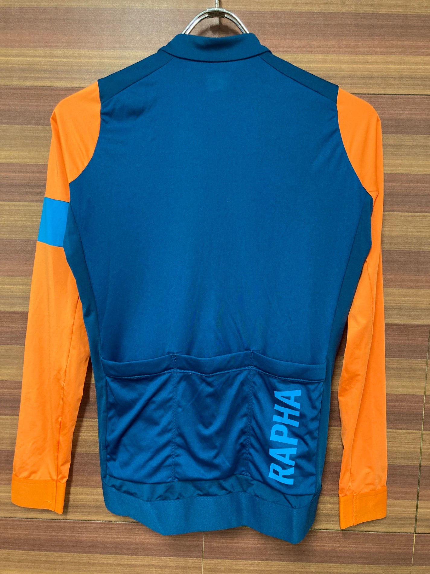 IM302 ラファ Rapha PRO TEAM LONG SLEEVE TRAINING JERSEY 長袖 サイクルジャージ 青 オレンジ S