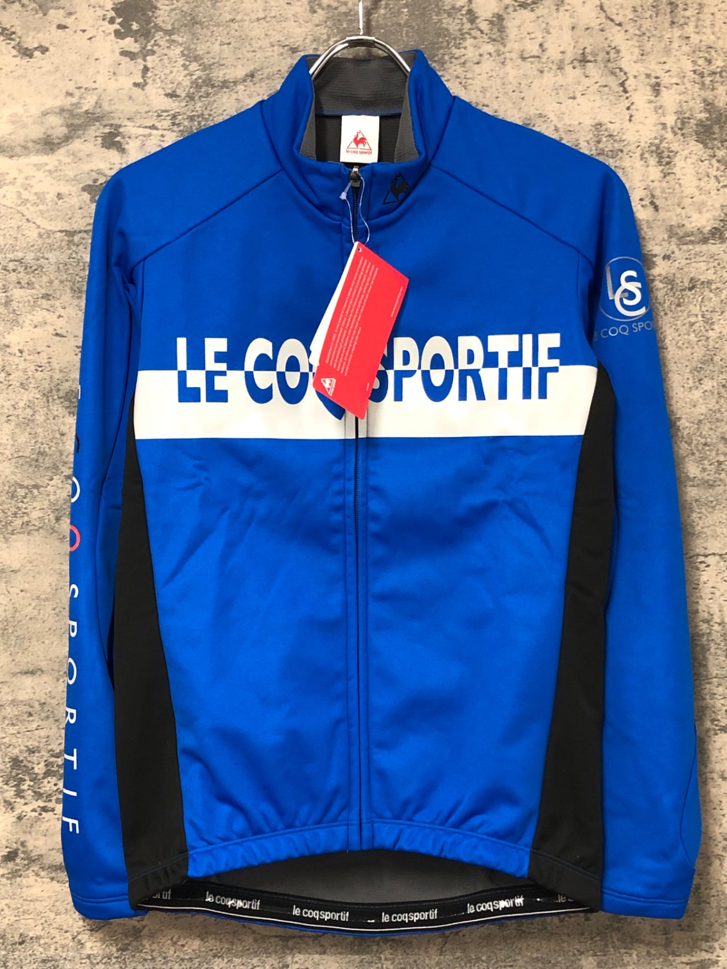 IY734 ルコックスポルティフ le coq sportif 長袖 サイクルジャケット 青 S