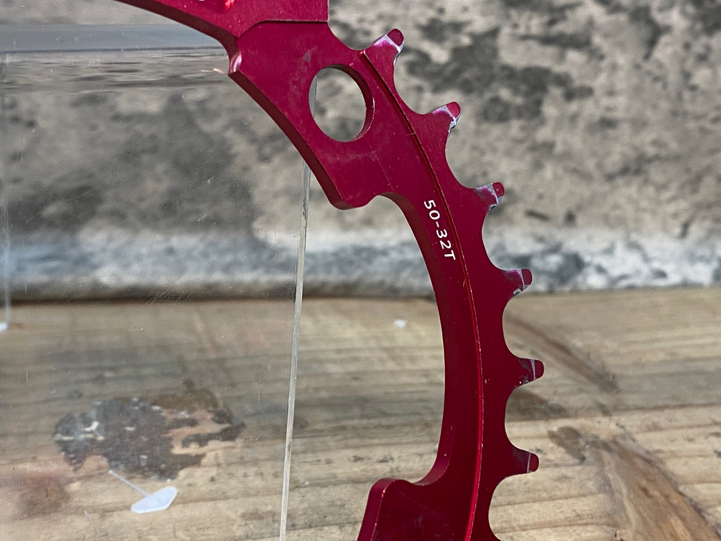 IR764 スギノ SUGINO サイクロイド Cycloid Super Hill Climb CY4-SHC 楕円 インナー チェーンリング 32T 赤