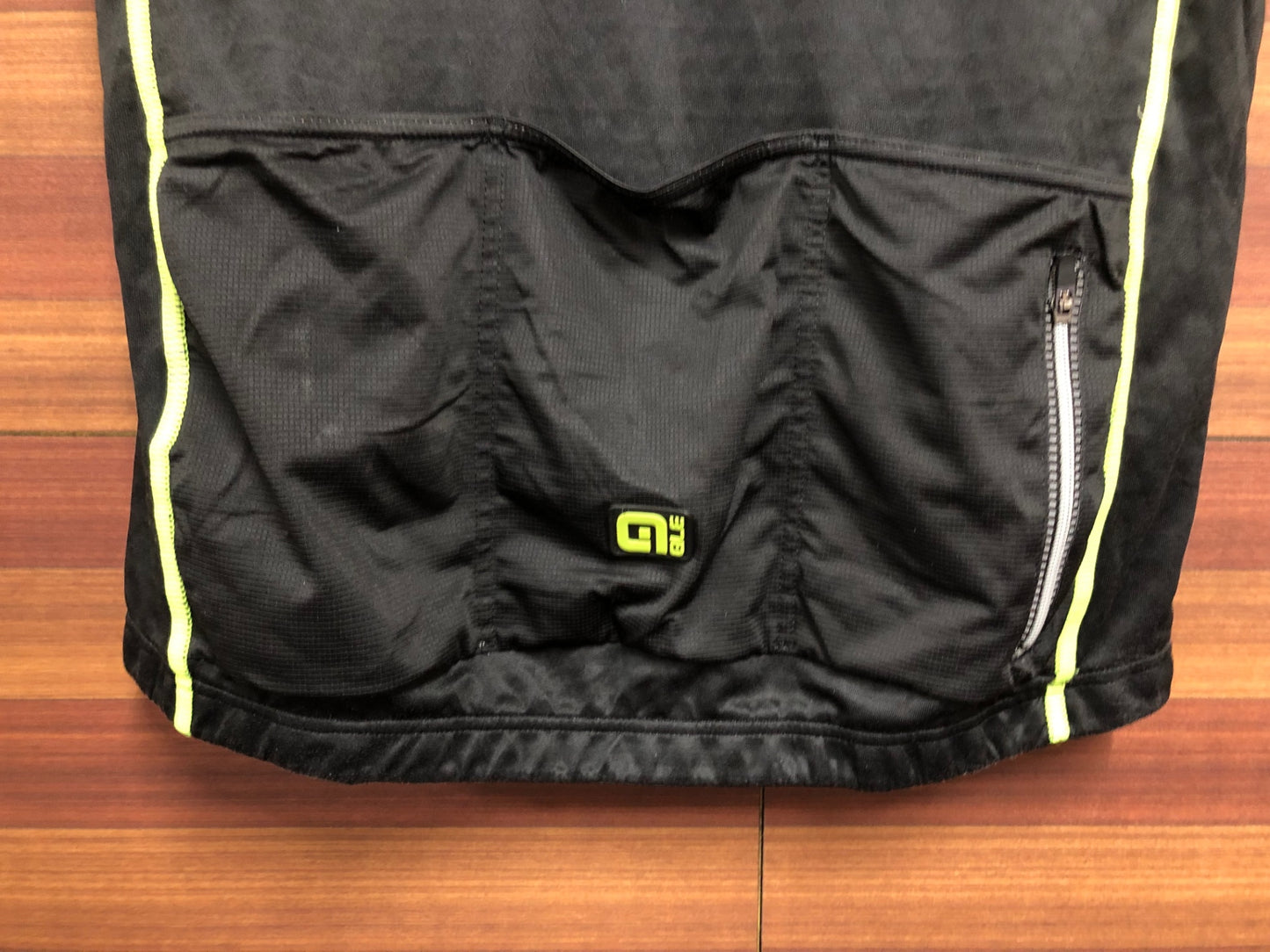 IM218 アレ ALE 半袖 サイクルジャージ 黒 黄 L