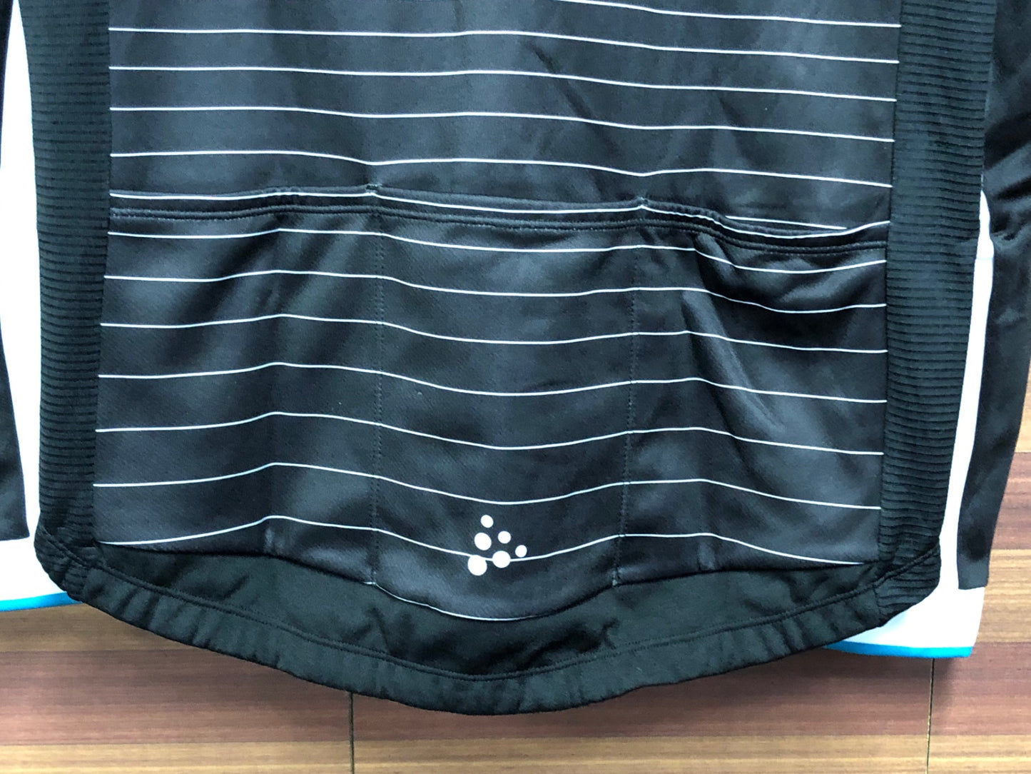 IT955 クラフト CRAFT 長袖 サイクルジャケット 白黒 L 裏起毛