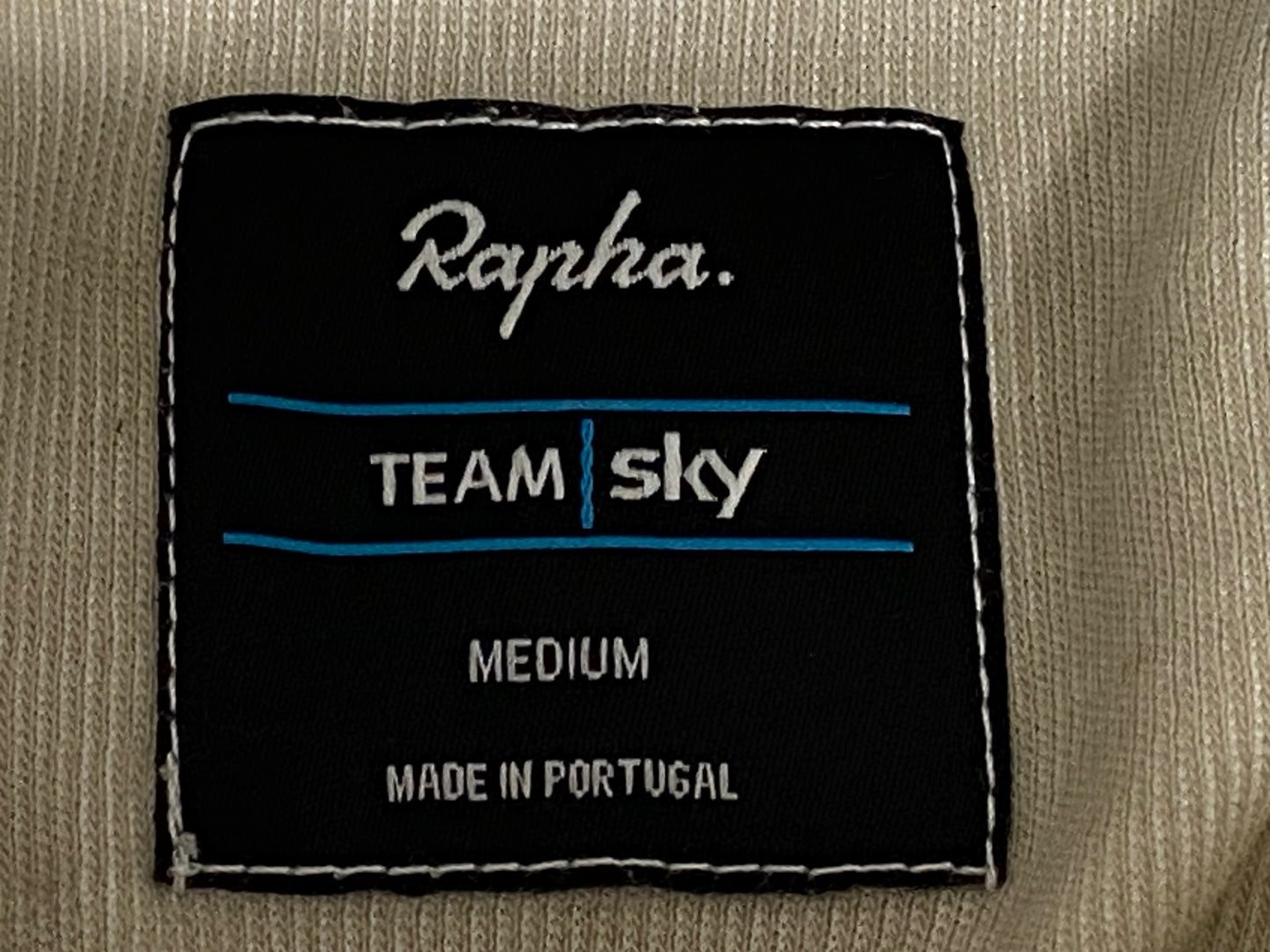 JC805 ラファ Rapha CLUB JERSEY 半袖 サイクルジャージ ハーフジップ 白 黒 M TEAM sky