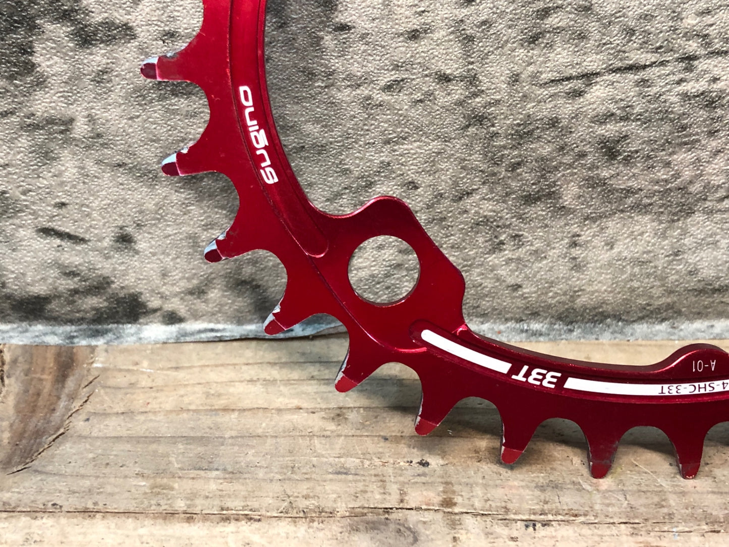 IU378 サイクロイド CYCLOID Super Hill Climb CY4-SHC-33T インナーチェーンリング 33T 赤