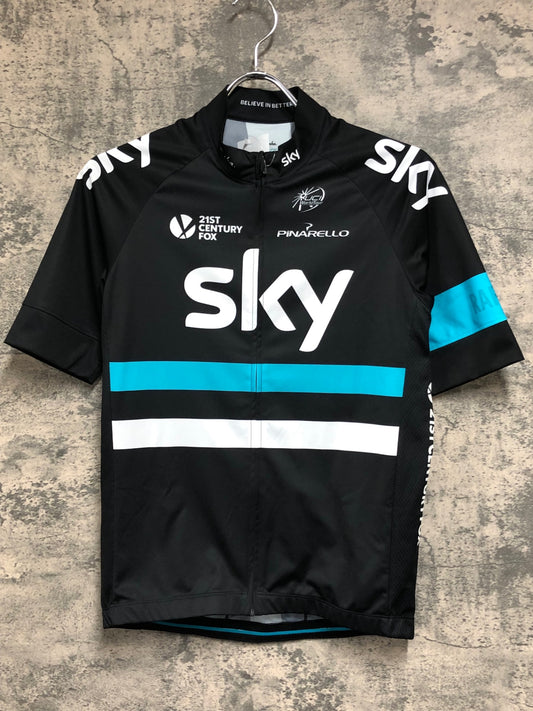 JC814 ラファ Rapha MEN'S REPLICA JERSEY 半袖 サイクルジャージ 黒 M TEAM sky