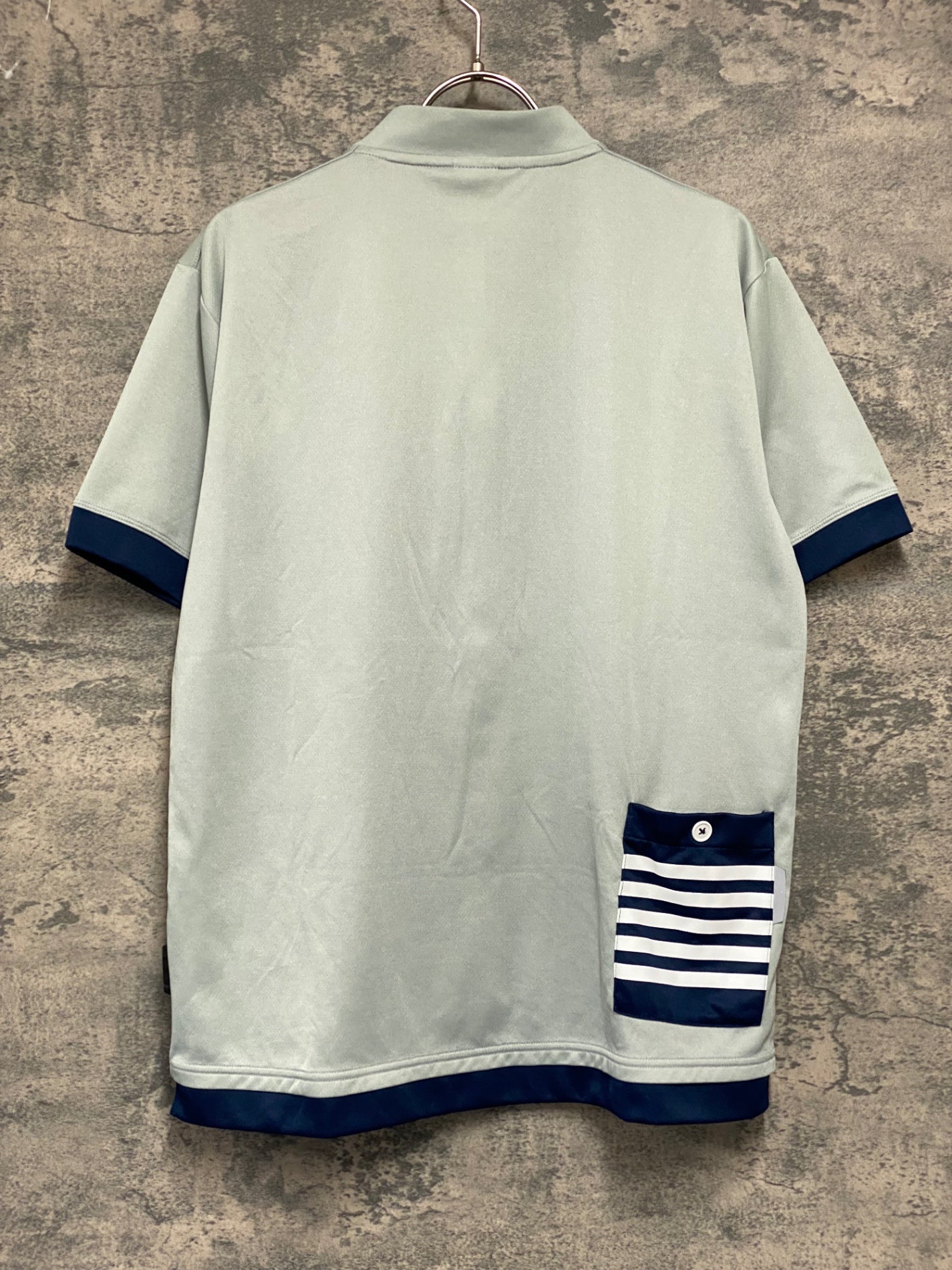 JC784 ルコックスポルティフ le coq sportif 半袖 サイクルジャージ ライトグレー L