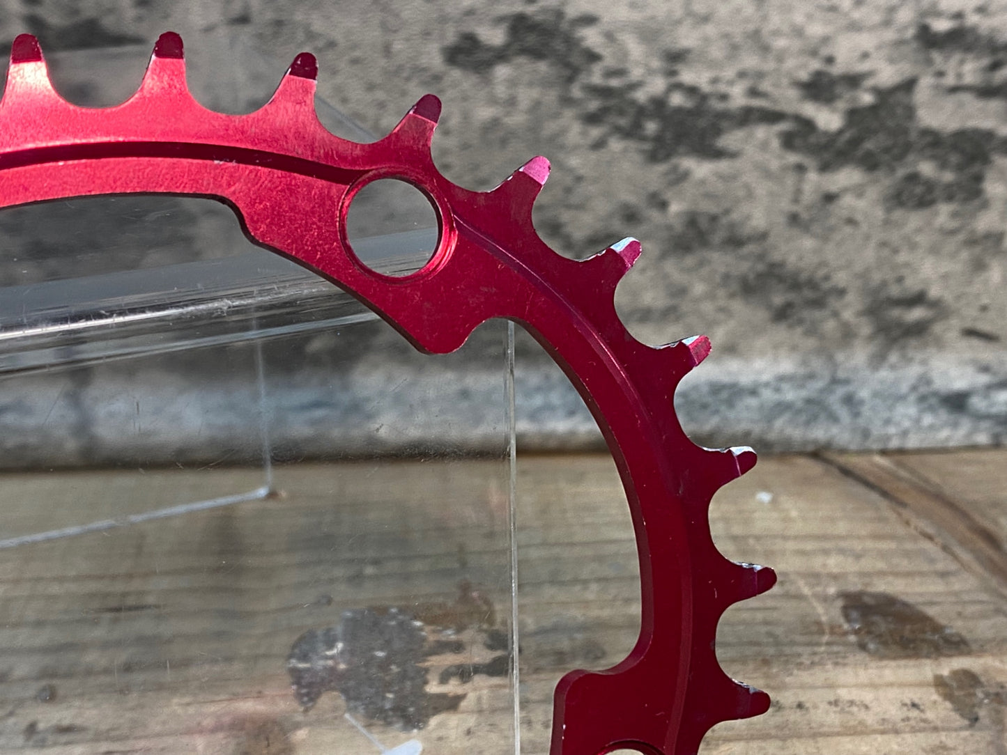 IR764 スギノ SUGINO サイクロイド Cycloid Super Hill Climb CY4-SHC 楕円 インナー チェーンリング 32T 赤