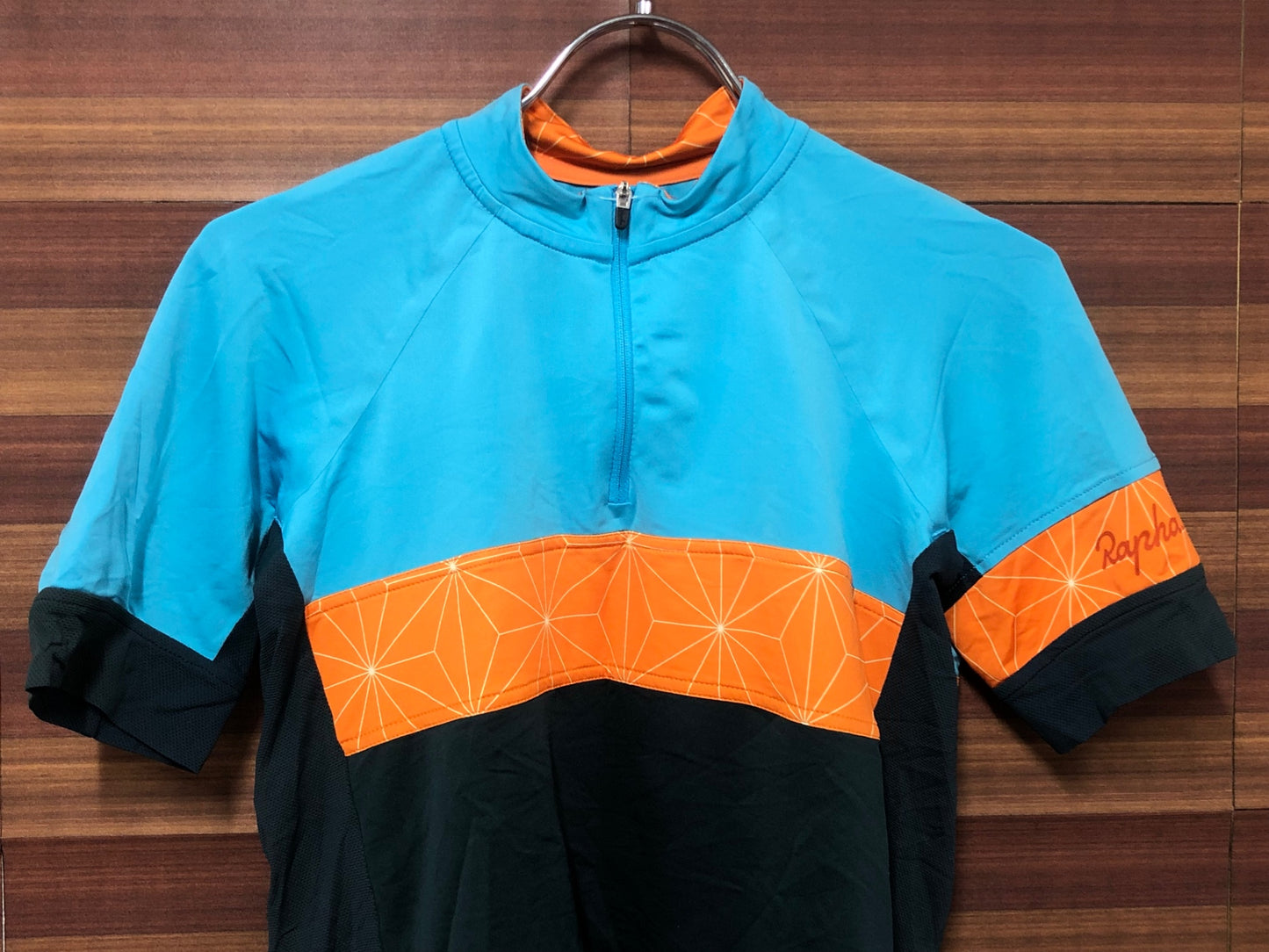 IO149 ラファ Rapha RACE TO THE SUN JERSEY 半袖 サイクルジャージ 青グレー M