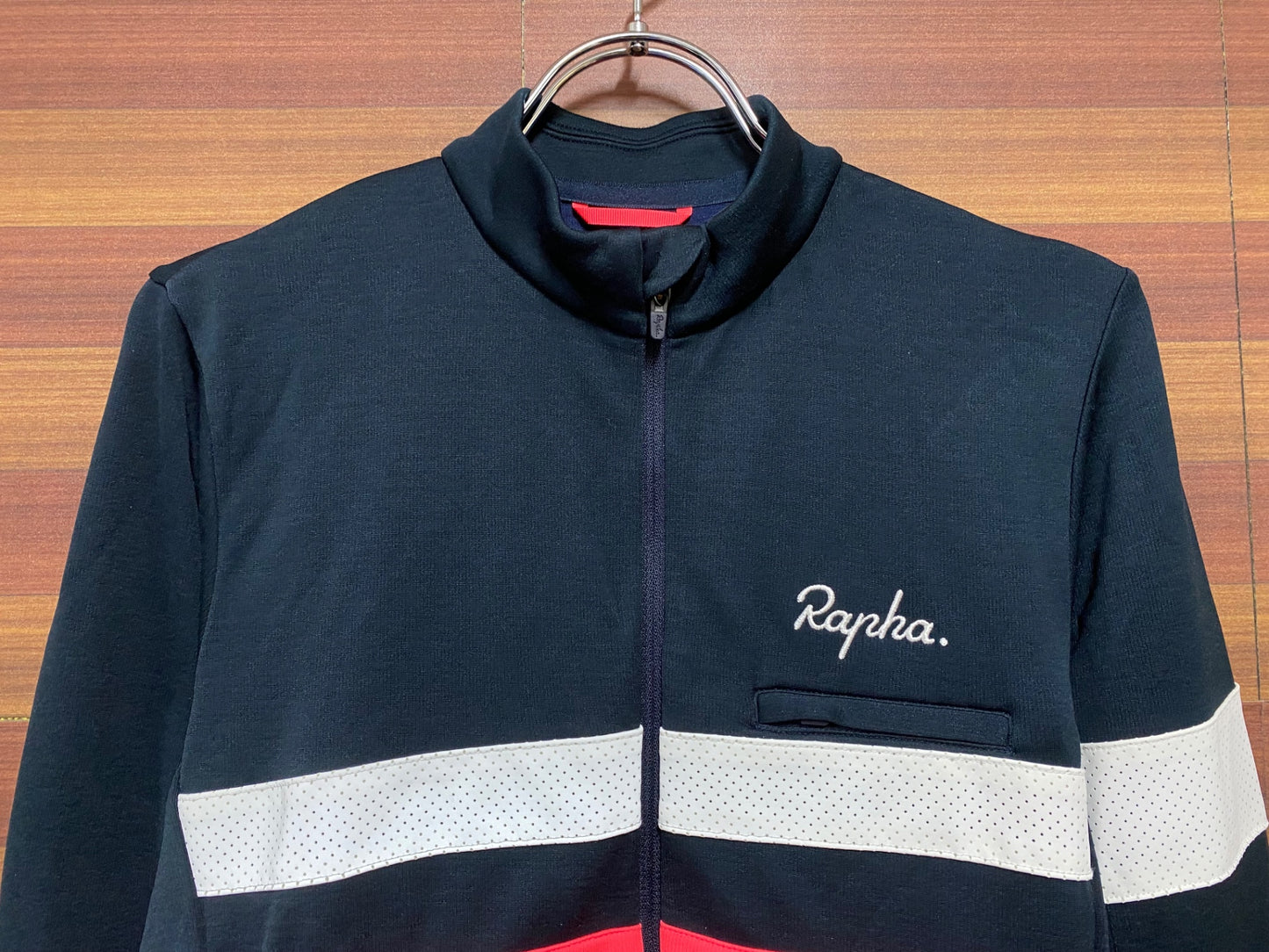 IA312 ラファ Rapha ブルベロングスリーブジャージ BREVET LONG SLEEVE JERSEY ネイビー S