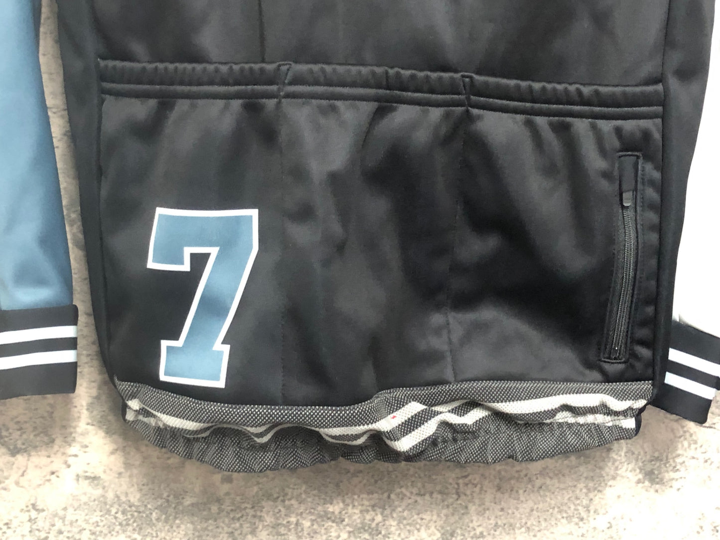 IV208 ジェッセージ GSG 長袖 サイクルジャケット 黒 白 M 裏起毛