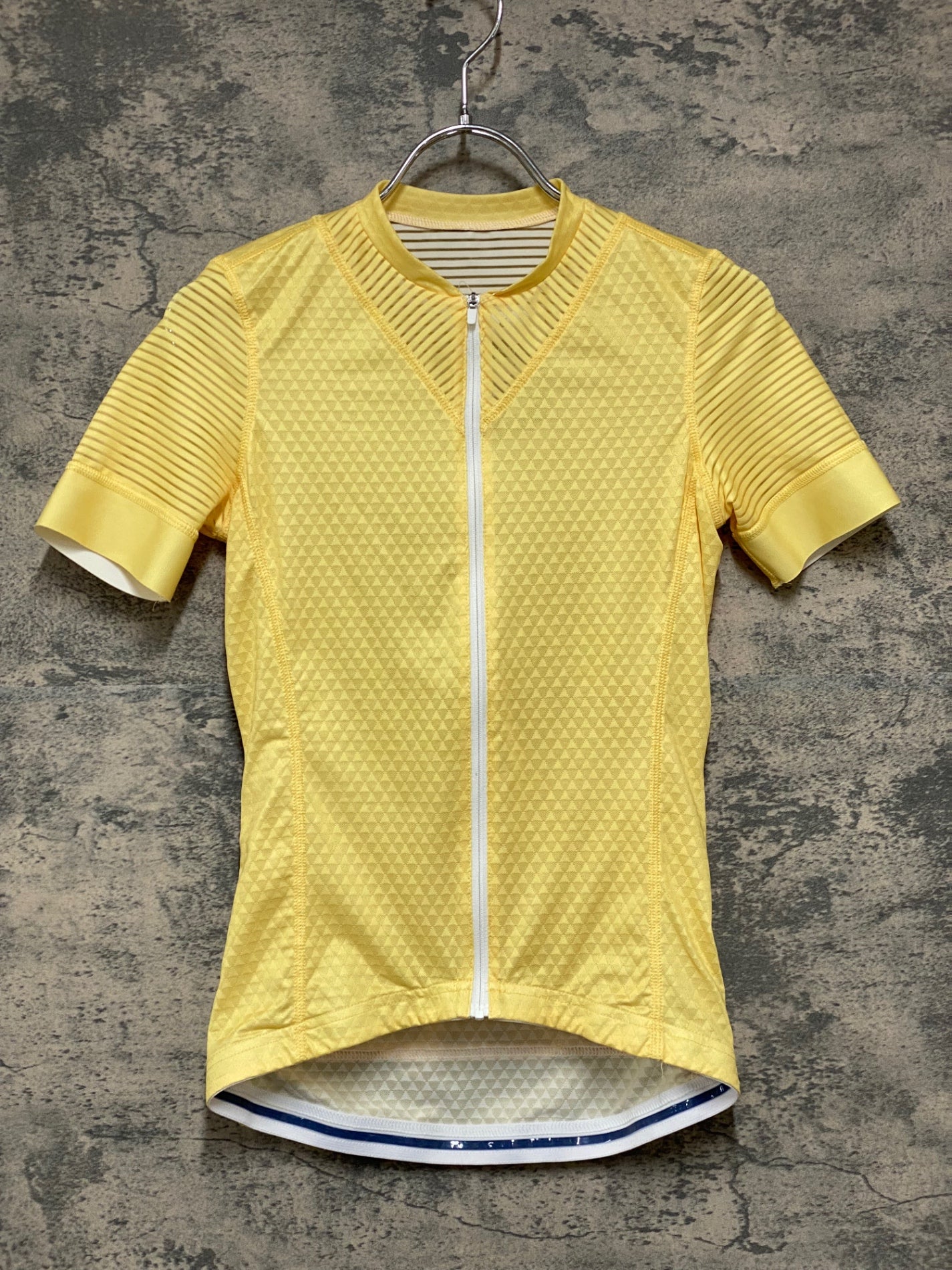 JE022 カフェドシクリステ CAFE DU CYCLISTE Micheline 半袖 サイクルジャージ 黄 XS レディース