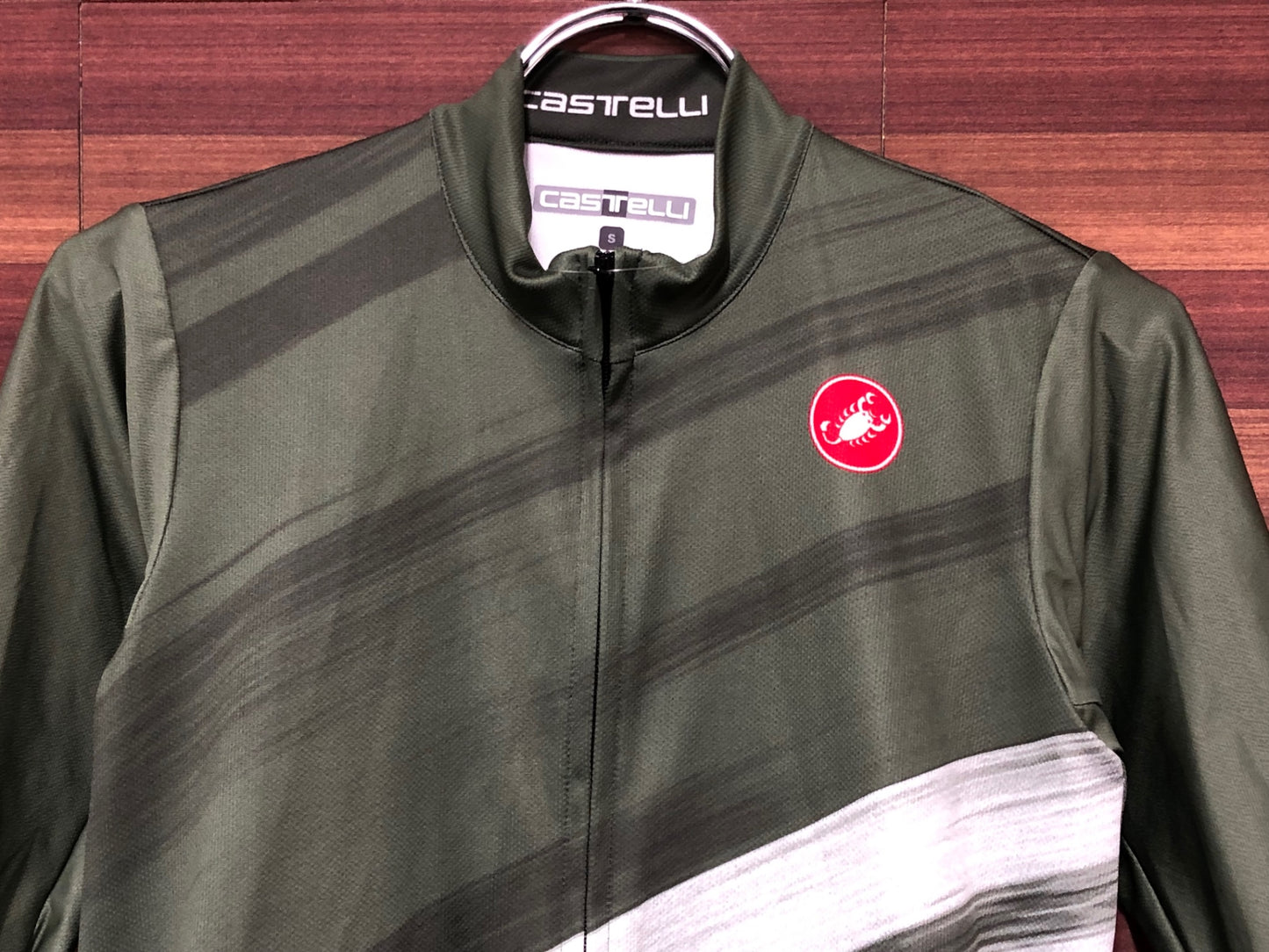 IM005 カステリ CASTELLI 半袖サイクルジャージ 緑 S