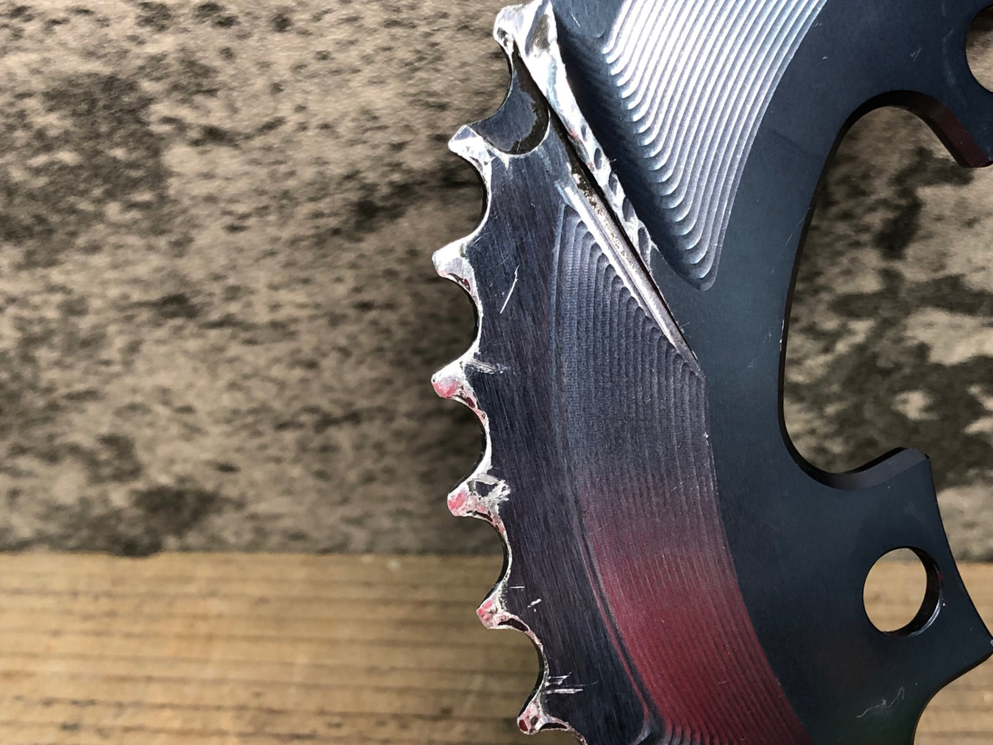 IN863 アブソリュートブラック ABSOLUTE BLACK チェーンリング グレー 楕円 50T