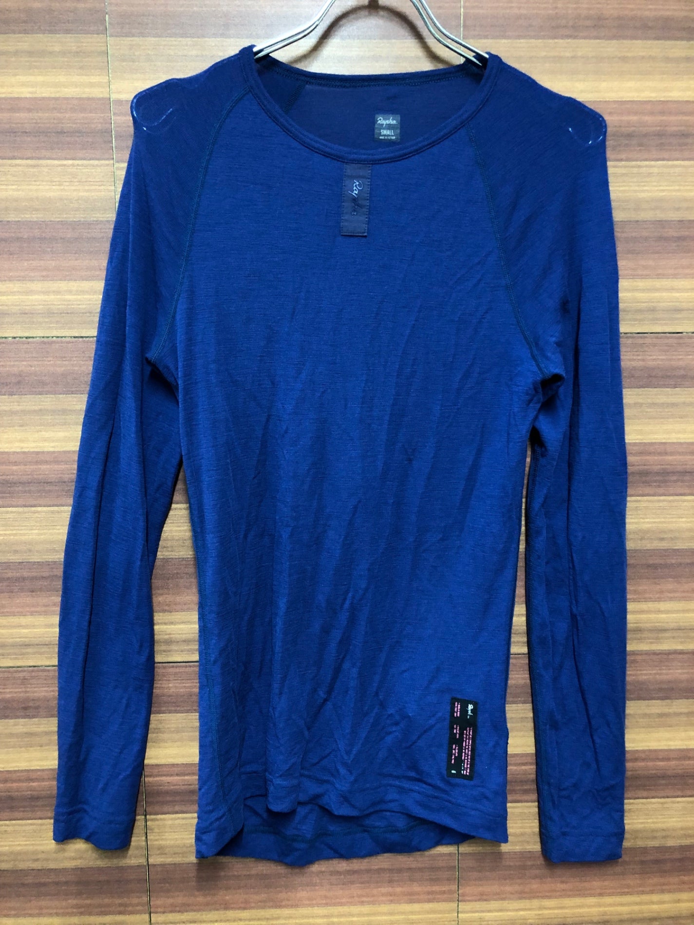 IL317 ラファ Rapha MERINO BASE LAYER LONG SLEEVE 長袖 べースレイヤー 紺 S