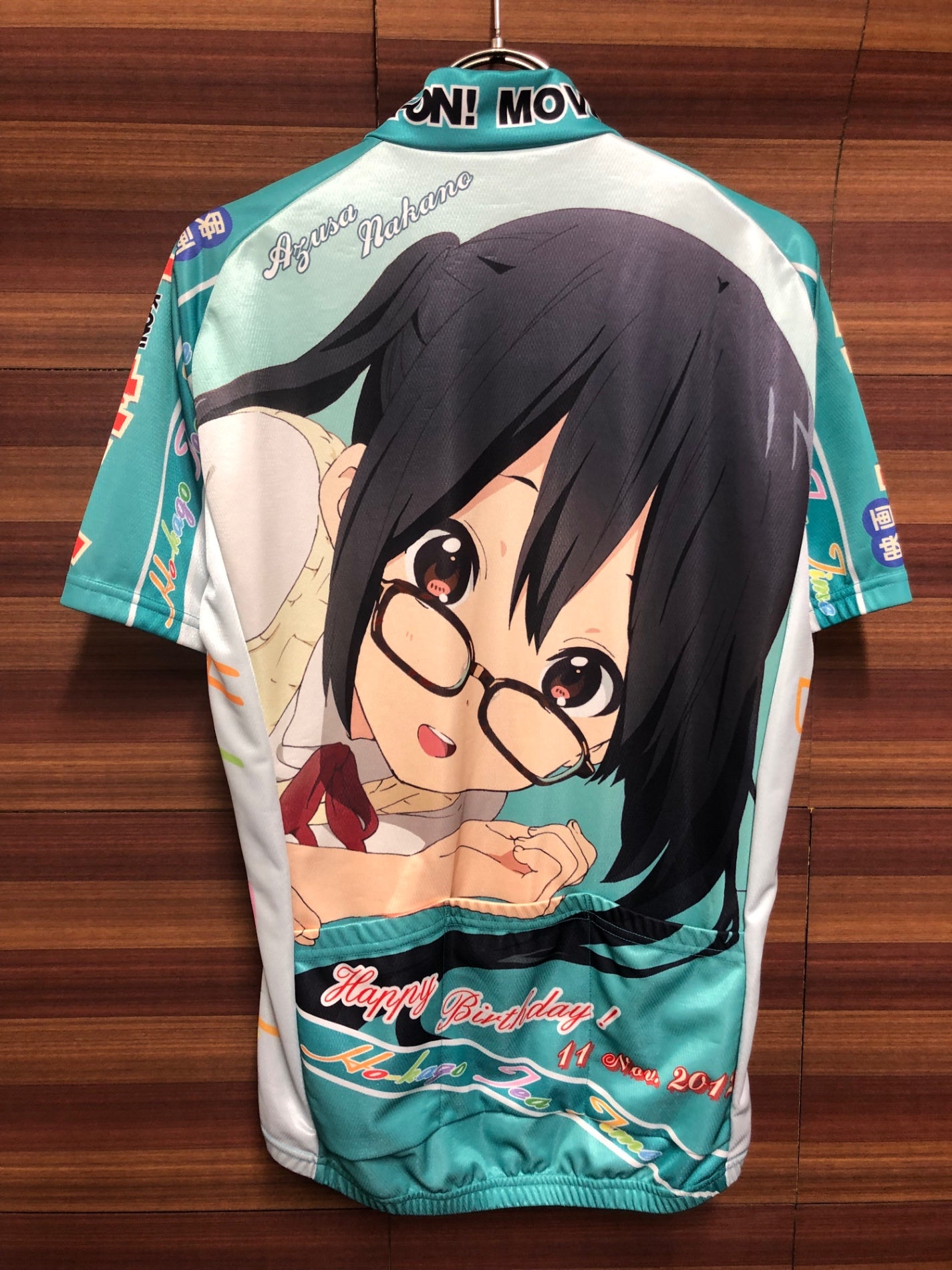 IT185 モノクローバー monoclover 半袖 サイクルジャージ 白 ミントグリーン M けいおん！中野梓