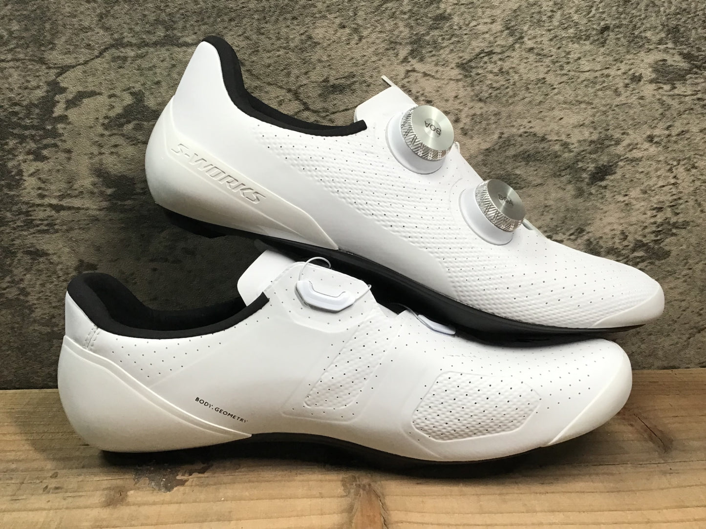 II949 スペシャライズド SPECIALIZED エスワークス S-WORKS TORCH RD ビンディングシューズ 白 EU41.5 SPD-SL