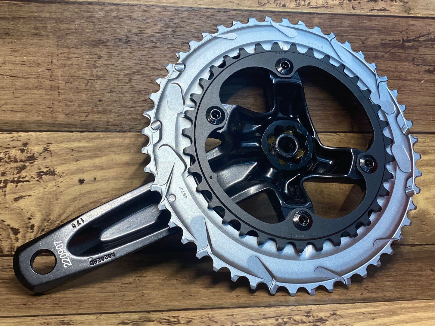 HY465 スラム SRAM ライバル RIVAL AXS QUARQ クランクセット 170mm 48/35T 12S ※パワメ付, DUB規格