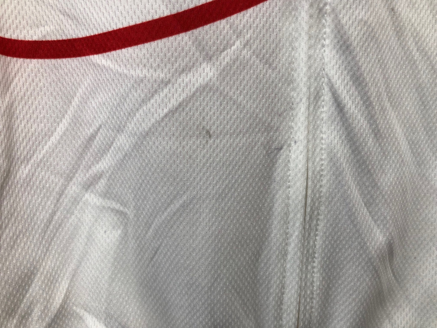 IS997 アウローラ AURORA 半袖 サイクルジャージ 白 赤 L ろんぐらいだぁす！ 353 痛ジャージ