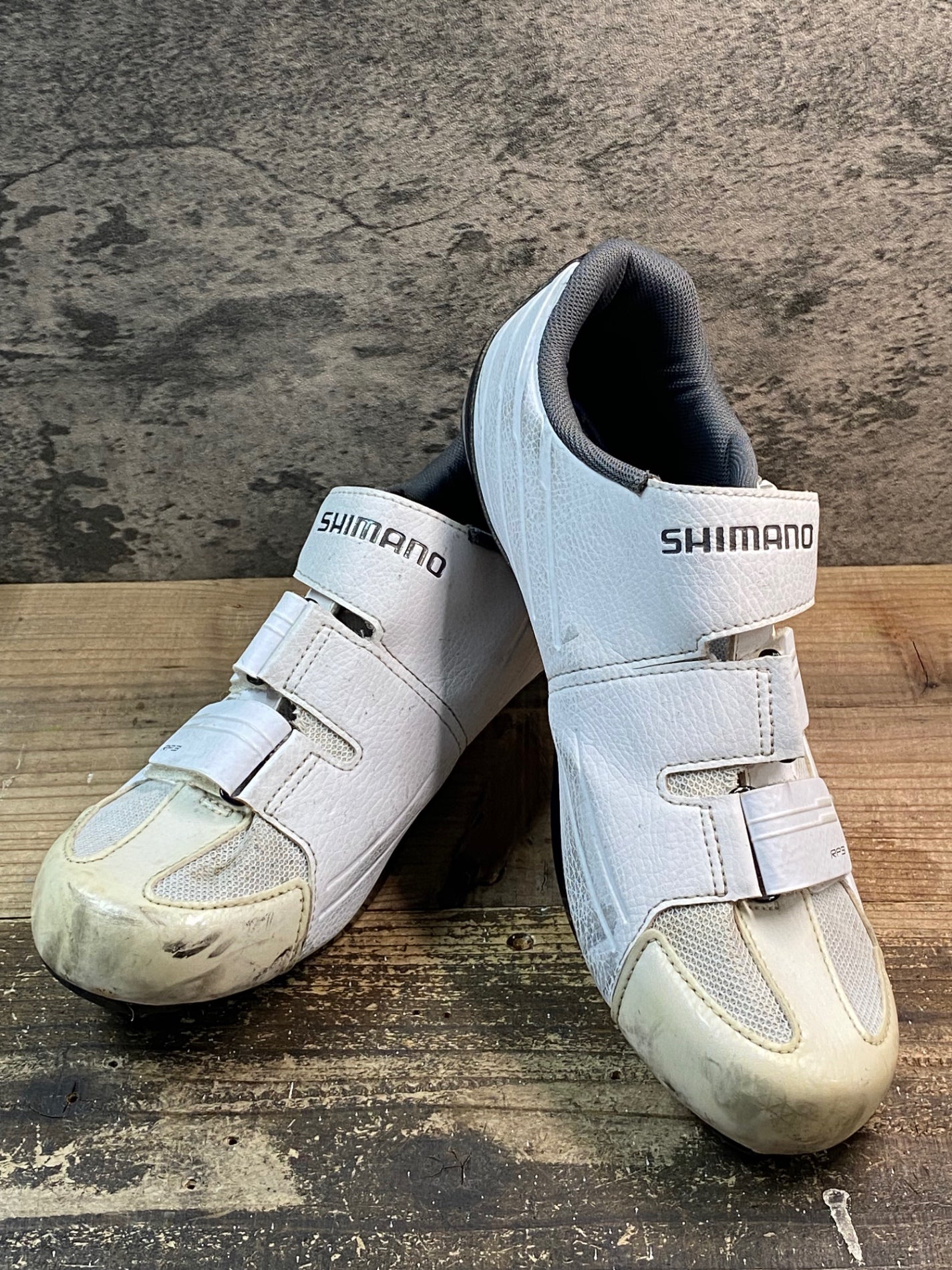 IY086 シマノ SHIMANO RP3 SH-RP300 ビンディングシューズ SPD-SL EU45 白