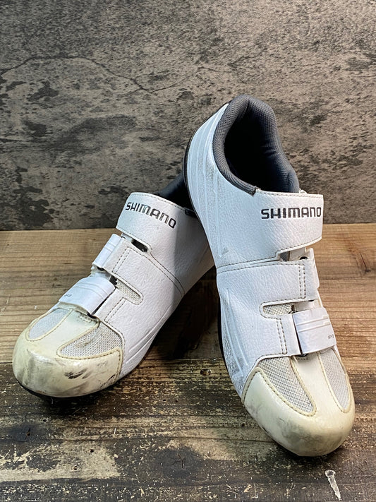 IY086 シマノ SHIMANO RP3 SH-RP300 ビンディングシューズ SPD-SL EU45 白