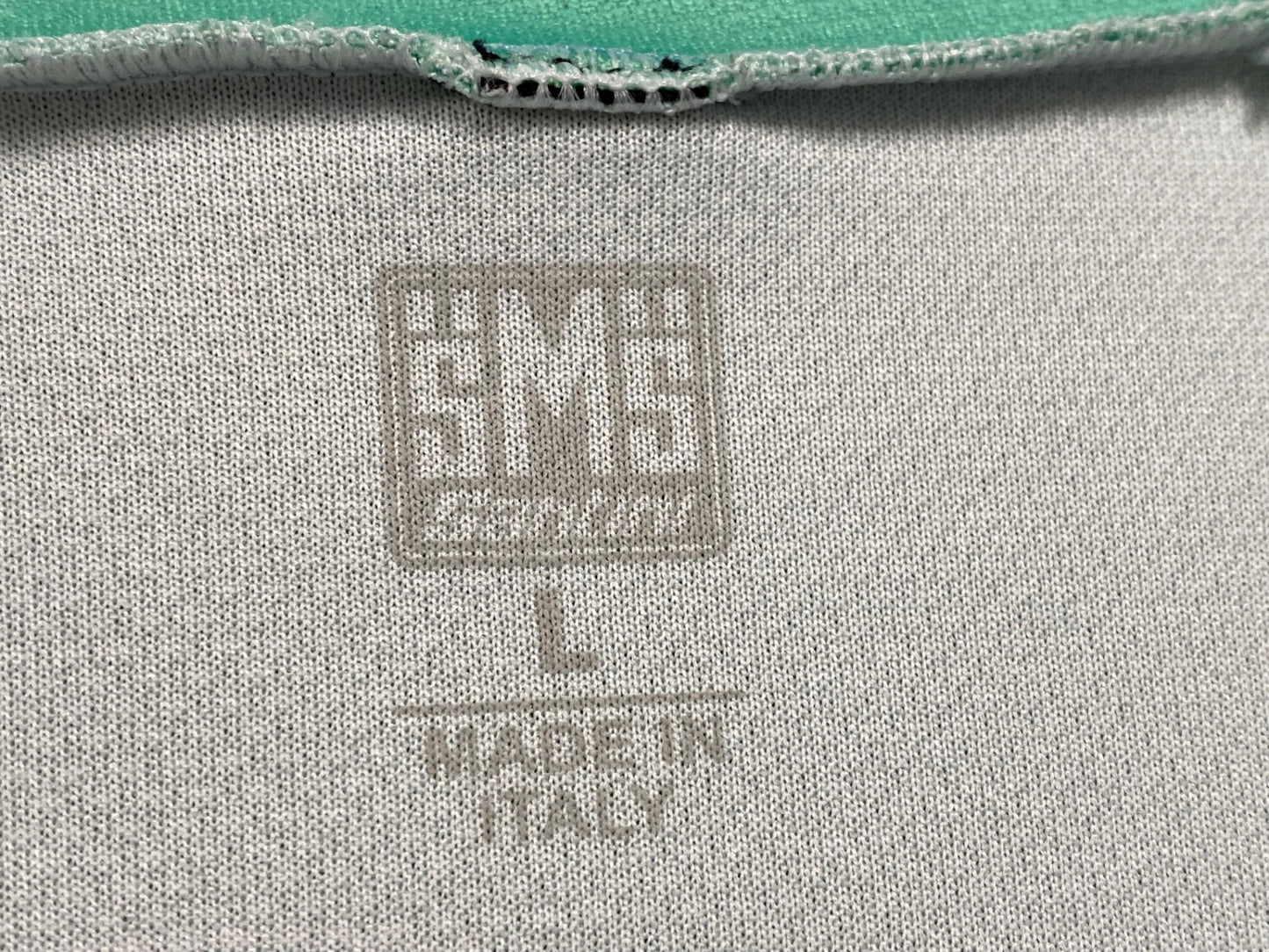 IU096 サンティーニ Santini 半袖 サイクルジャージ チェレステ 黒 L