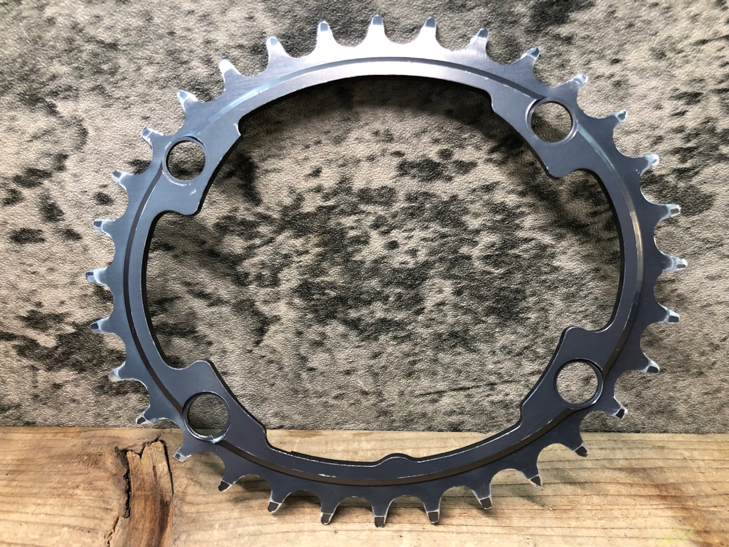 JA580 スギノ Sugino CYCLOID Super Hill Climb CY4-SHC インナー チェーンリング グレー 32T 楕円