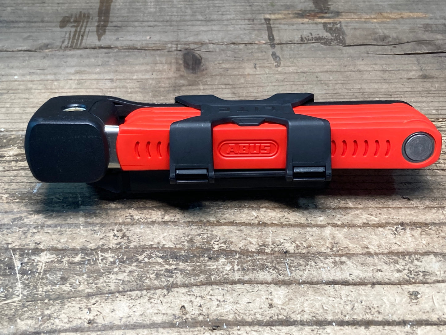 II772 アブス ABUS BORDO LITE 6055 ブレードロック 赤 ※予備キー欠品のためジャンク
