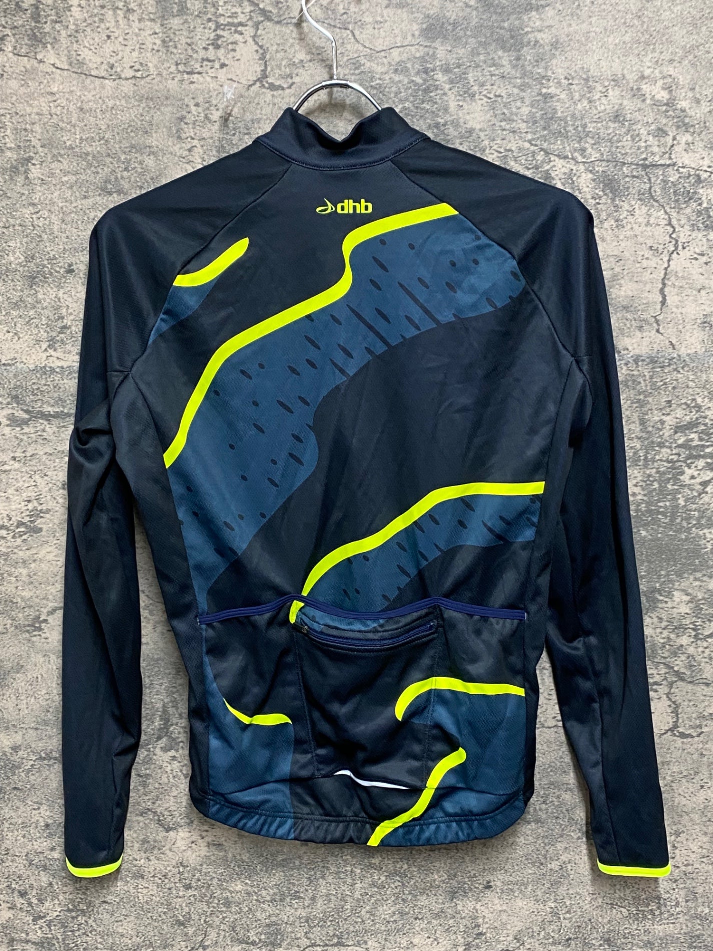 JB588 dhb 長袖 サイクルジャージ 黒 紺 XS 裏起毛