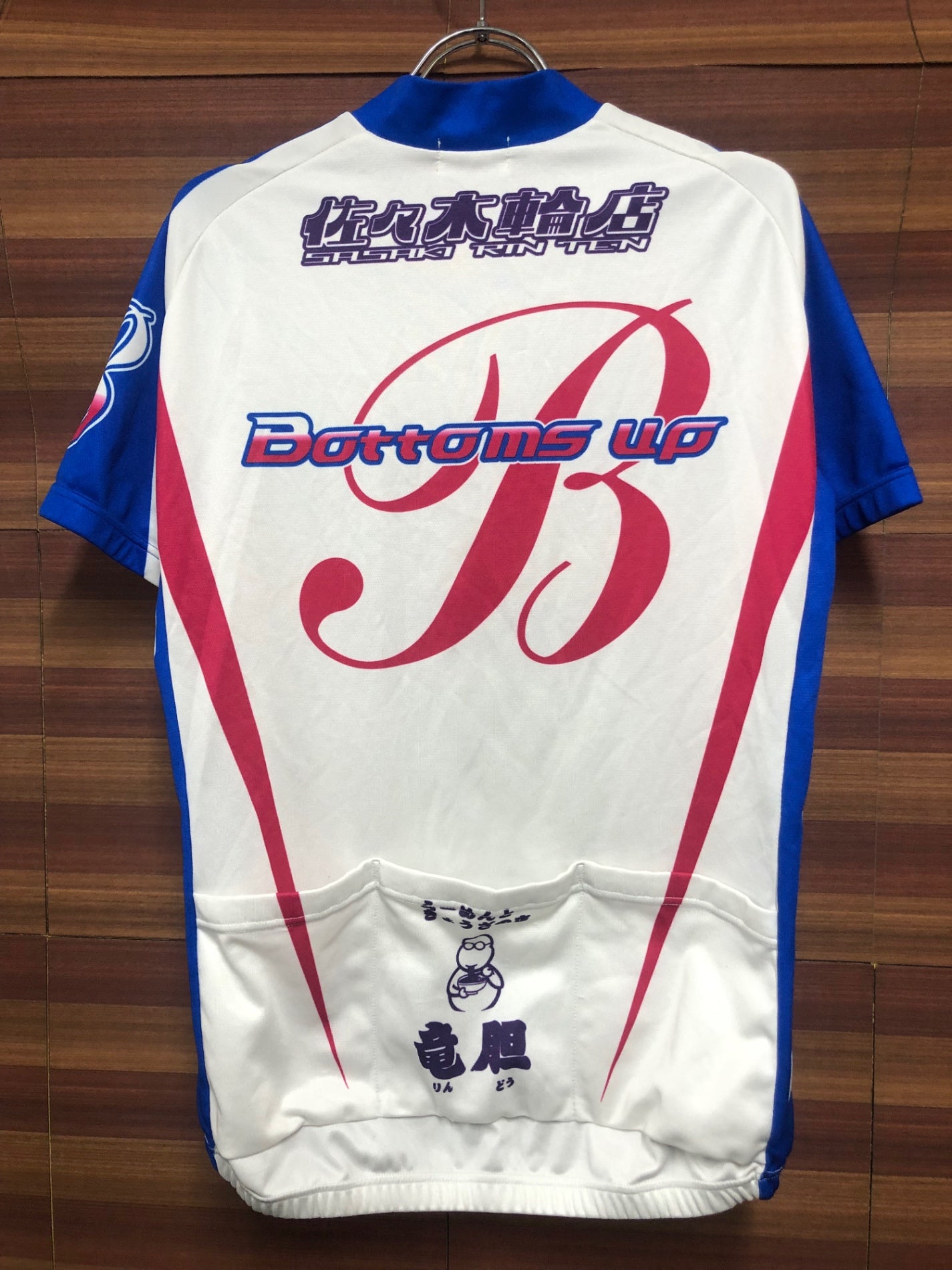 IJ873 パールイズミ PEARL iZUMi 半袖 サイクルジャージ 白 L 佐々木輪店 ※スレあり