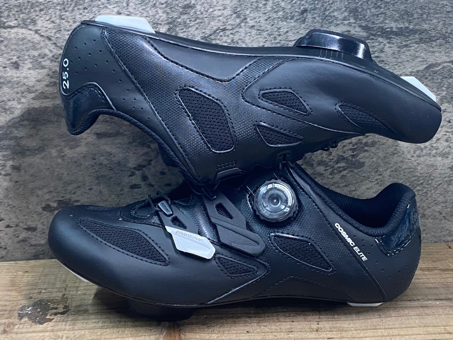 JC696 未使用品 マヴィック MAVIC COSMIC ELITE ビンディングシューズ 黒 EU40 SPDアタッチメント ペン字あり
