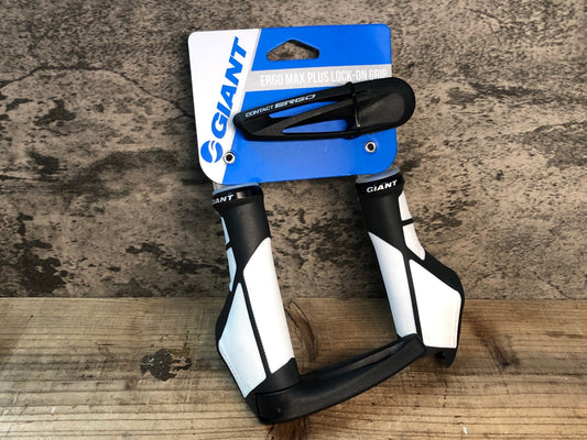 IW069 ジャイアント GIANT ERGO MAX PLUS LOCK-ON GRIP 白